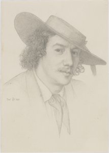 Retrato de Whistler, 1858 de Edward John Poynter